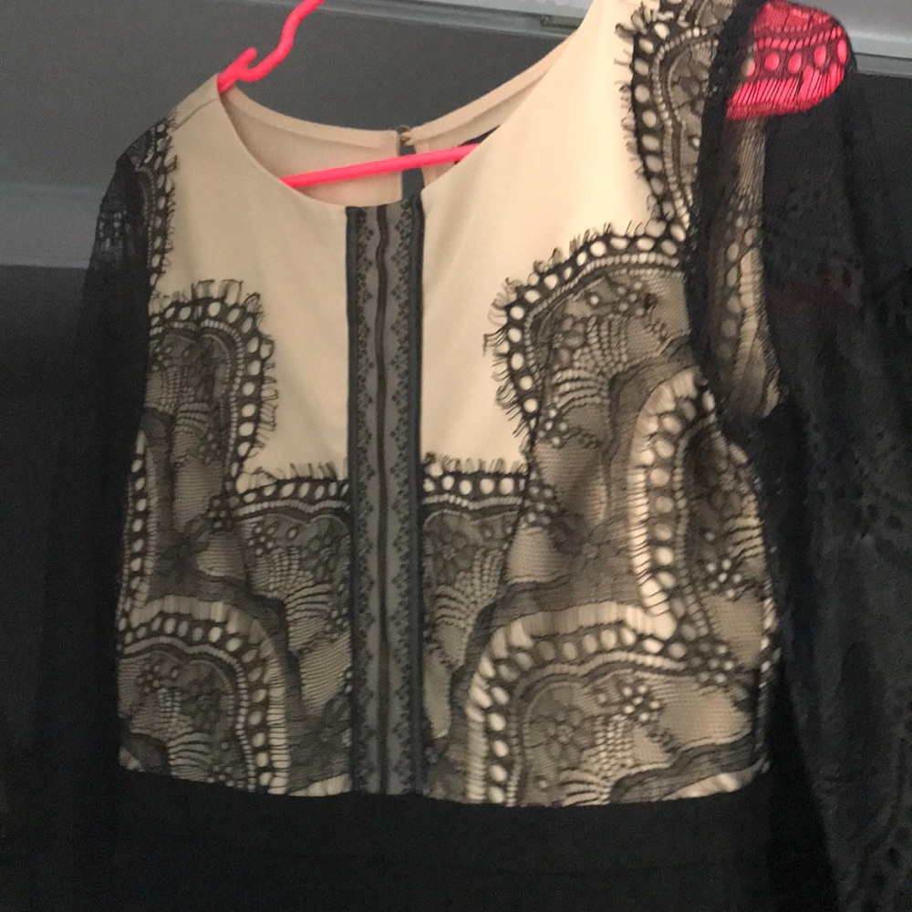 Black lace dress